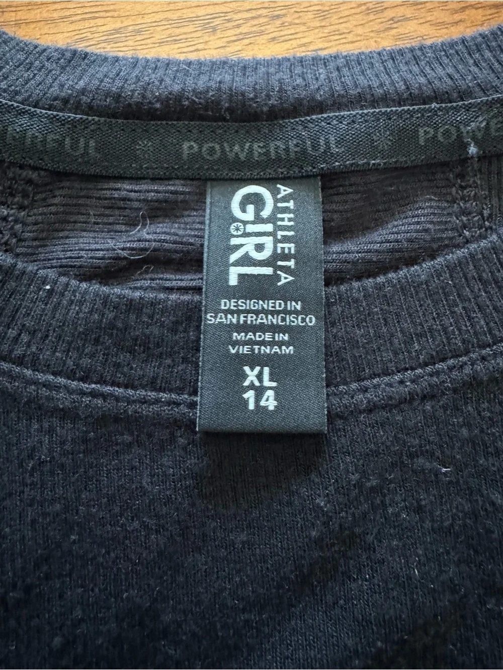 Athleta Girl Black Ribbed Crewneck Top - Picture 3 of 8